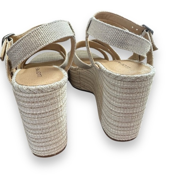 Lucky Brand Women's Carlisha Platform Wedge Sandal Desert Sage Sz 10 - Picture 4 of 7